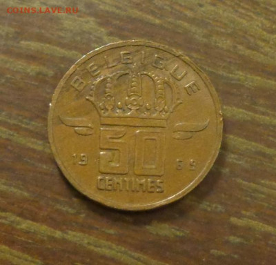 БЕЛЬГИЯ - 50 сантимов 1969 г. до 11.05, 22.00 - Бельгия 50 с 1969_1