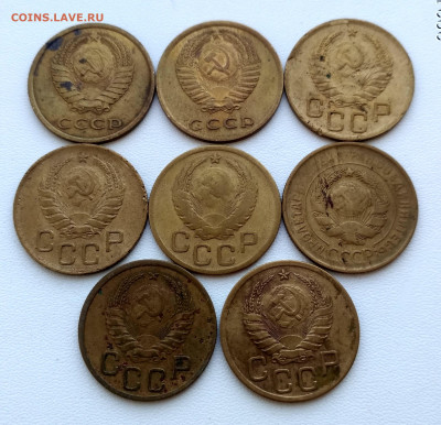 СССР,3 копейки 1930,1939,1941,1973,1978г(8 штук)до8.05.2021 - IMG_20210505_161953_HDR
