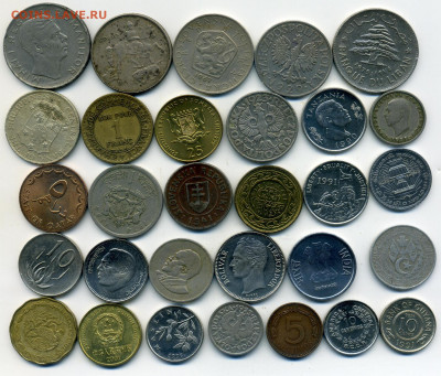 Иностранные монеты по фиксу лот 7 - дот7 - 0002