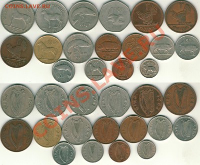 Ирландия, 17 шт разных, 1937-90 - до 22-00мск 18.10 - eire