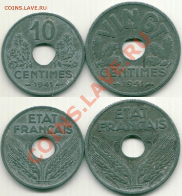 Франция, 10 и 20 с 1941 - до 22-00мск 18.10 - fra-1-20c-1942