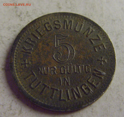 Нотгельд 5 пф 1917 Туттлинген №1 13.05.2021 22:00 МСК - CIMG4559.JPG