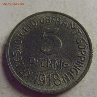 Нотгельд 5 пф 1918 Гёппинген №1 13.05.2021 22:00 МСК - CIMG4583.JPG