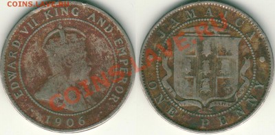 Ямайка, 1 пенни 1906 - до 22-00мск 18.10 - jam-1p-1906