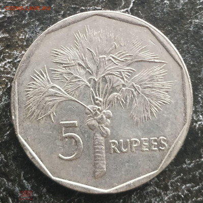 СЕЙШЕЛЫ (Сейшельские острова) 5 рупий 2007 (пальма) до 11.05 - 187491637.0