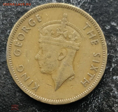 ГОНКОНГ 10 центов 1949 до 11.05 - 190034361.1