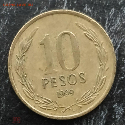 ЧИЛИ 10 песо 1999 (портрет Бернардо О'Хиггинса) до 11.05 - 190000407.0