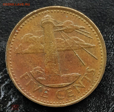 БАРБАДОС 5 центов 1994 (маяк "Южный мыс")  11.05 - 190114103.0