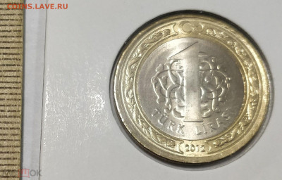 ТУРЦИЯ 1 лира 2012 150 лет Счетной палате Турции UNC 11.05 - 162987964.1