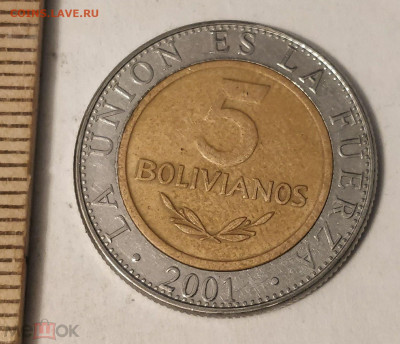 БОЛИВИЯ 5 боливиано 2001 (БИМ) 11.05 - 131541519.0