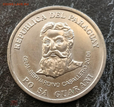 ПАРАГВАЙ 500 гуарани 2006 (центральный банк Парагвая) 11.05 - 189221607.1