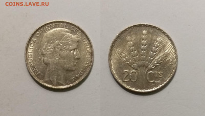 Уругвай 20 сентесимо 1942 года № 2 - 12.05 22:00 мск - IMG_20210507_121519