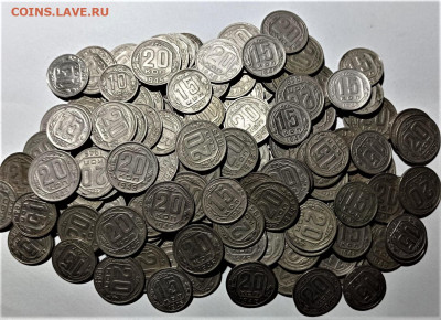 177 монет раннего СССР 1943-1950 годов. До 13.05.21 в 22.00 - 1