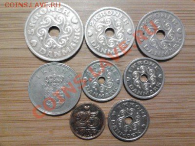 Монеты разных стран и номиналов (пополняемая). - 82 дания
