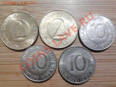 Монеты разных стран и номиналов (пополняемая). - 81 словения