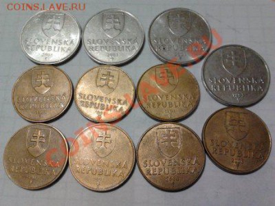 Монеты разных стран и номиналов (пополняемая). - 84 словакия.