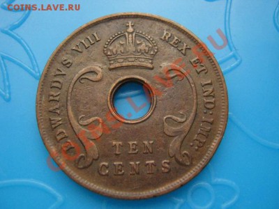 Брит.Вост.Африка 10 цент 1936 ЭДУАРД ВОСЬМОЙ 18.10 в 21.00М - Изображение 075