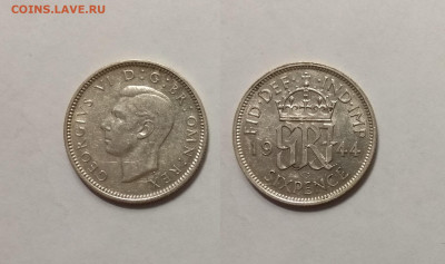 Великобритания 6 пенсов 1944 г Георг VI - 14.05 22:00 мск - IMG_20210321_102009