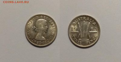 Австралия 3 пенса 1963 года Елизавета II - 14.05 22:00 мск - IMG_20210220_170718