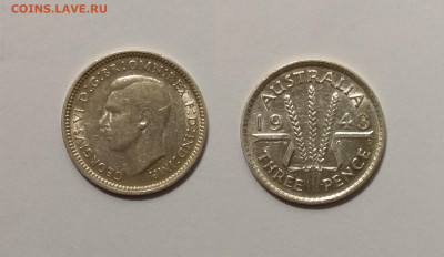 Австралия 3 пенса 1943 года, Георг VI №2 - 14.05 22:00 мск - IMG_20210327_115155