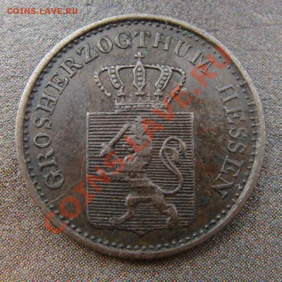 - Германия - Гессен-Дармштадт 1 пф. 1868 -до 21.10.11 в 22 - Coin1183(2)