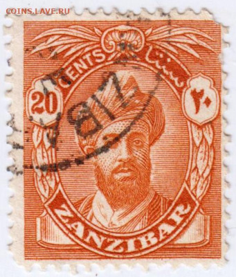 Старая марка ЗАНЗИБАРА 1913 г. до 19.05.21 г в 23.00 - 020