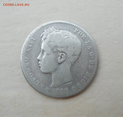 Испания, 1 песета 1899. - Испания 1 песета 1899 .JPG