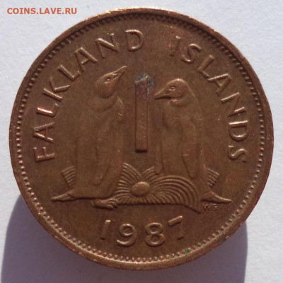 1 пенни 1987 г. ФОЛКЛЕНДСКИЕ О-ВА (Пингвины) до 16.05.21 - IMG_20210218_133412