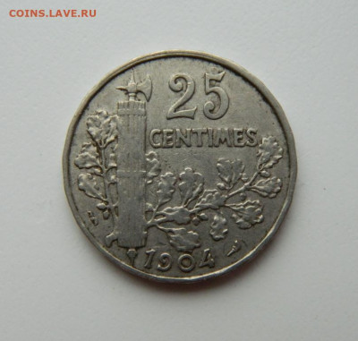Франция 25 сантимов 1904 г. до 20.05.21 - DSCN8757.JPG