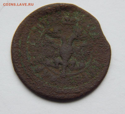 Полушка 1703 г. Петр I. - DSCN7294.JPG