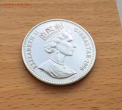 Крона Шайба Гибралтар 1 крона 1996 Баклан - IMG_5726.JPG