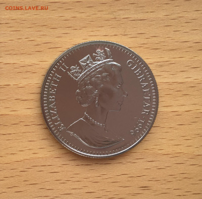 Крона Шайба Гибралтар 1 крона 1996 Баклан - IMG_5723.JPG