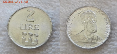 Монеты мира по фиксированной цене - САН-МАРИНО 2 лиры 1972 20180731_132906