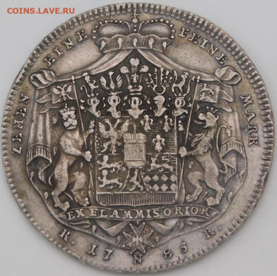 Германия 1 талер 1785 Hohenlohe-Neuenstein-Öhringen - DSCN8764.JPG