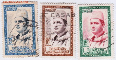 Старые марки Марокко 3 шт. до 26.05.21 г. в 23.00 - 014
