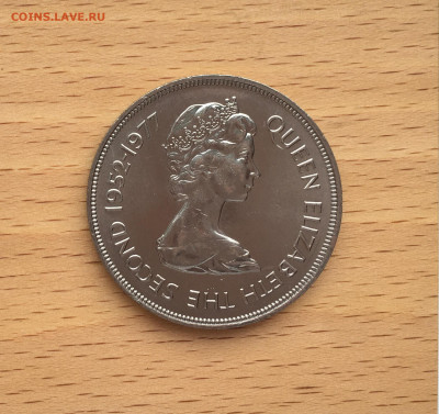 Крона Шайба Тристан-да-Кунья 25 пенсов 1977 корабль - IMG_5560.JPG