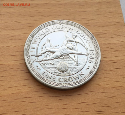 Крона Шайба Остров Мэн 1 крона 1986 Чемпионат мира вратарь - IMG_5697.JPG