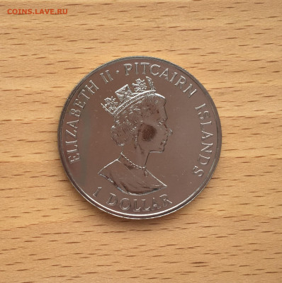 Острова Питкэрн 1 доллар 1989 корабль Баунти парусник флот - IMG_5598.JPG