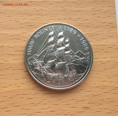 Острова Питкэрн 1 доллар 1989 корабль Баунти парусник флот - IMG_5595.JPG