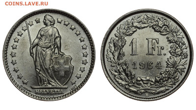 Швейцария. 1 франк 1964 г. До 25.05.21. - DSH_9409.JPG