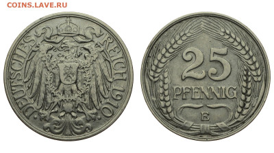 Германия. 25 пфеннигов 1910 г. Е. До 25.05.21. - DSH_9413.JPG