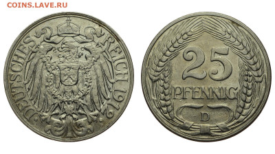 Германия. 25 пфеннигов 1912 г. D. До 25.05.21. - DSH_9421.JPG