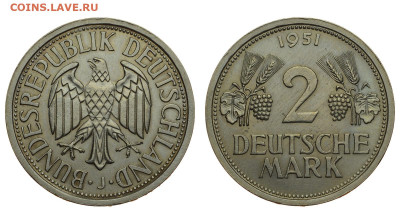 ФРГ. 2 марки 1951 г. J. До 25.05.21. - DSH_9427.JPG