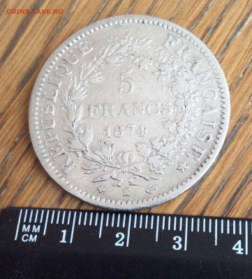 5 Франков Франция 1874 г - 61A334FD-CBD4-4ECD-A02F-7BB74045CD46