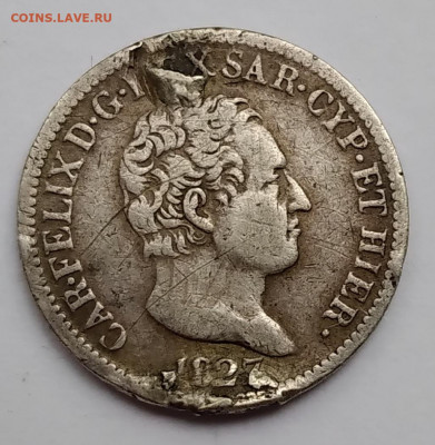 Сардиния 50 Чентезимо 1827г.орёл до 27.05.21г.22:00 - 20210522_172714