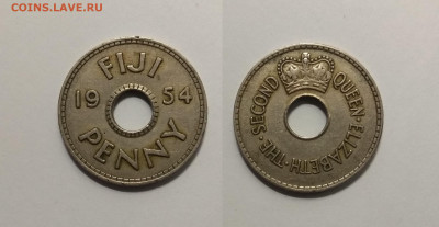 Британские Фиджи 1 пенни 1954 года № 2 - 25.05 22:00 мск - IMG_20210523_120603