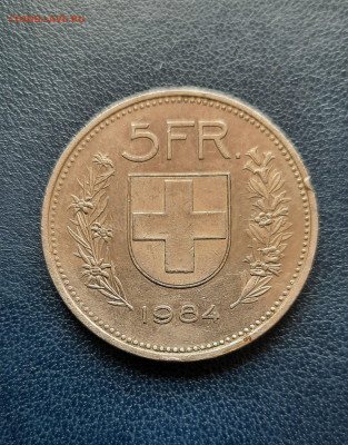 Швейцария 5 Франков.1984г.До 30.05.22:00.Блиц. - 20210524_100414