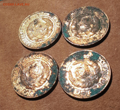 2 копейки 1934 г 4 шт (без обращения,в зеленке) 29.05. 22-30 - 20210525_105035