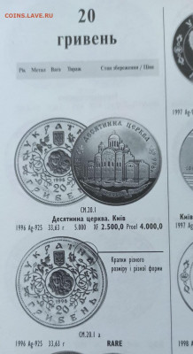 Монета Десятинная церковь 20 гривен 1996 Брак? - 5