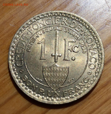 Монако 1 франк 1924 приятный до 22-00 26.05 - IMAG1677~2